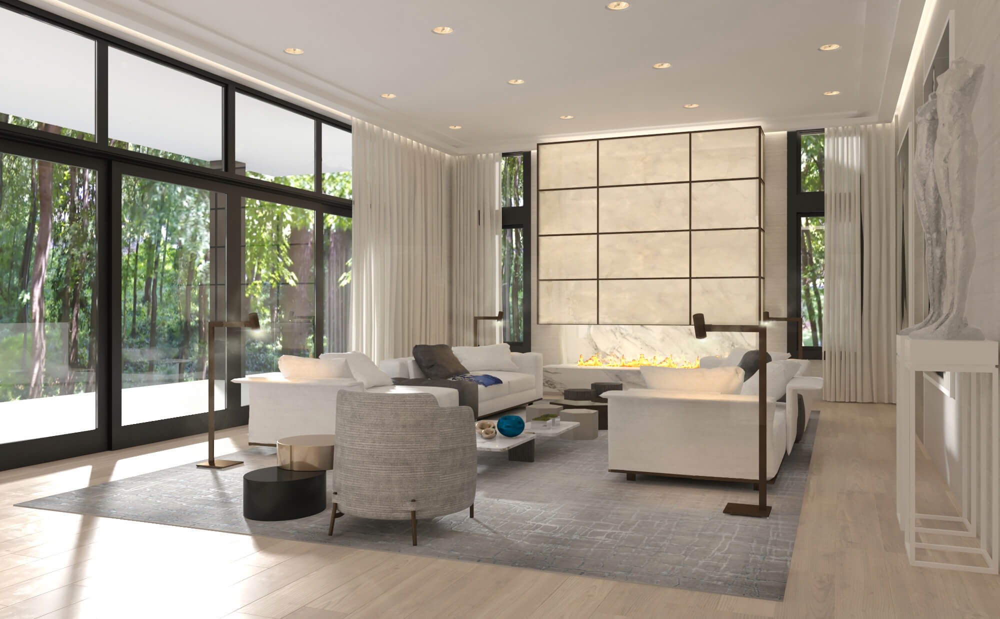 RIVER VALLEY RESIDENCE by Britto Charette Interior Design